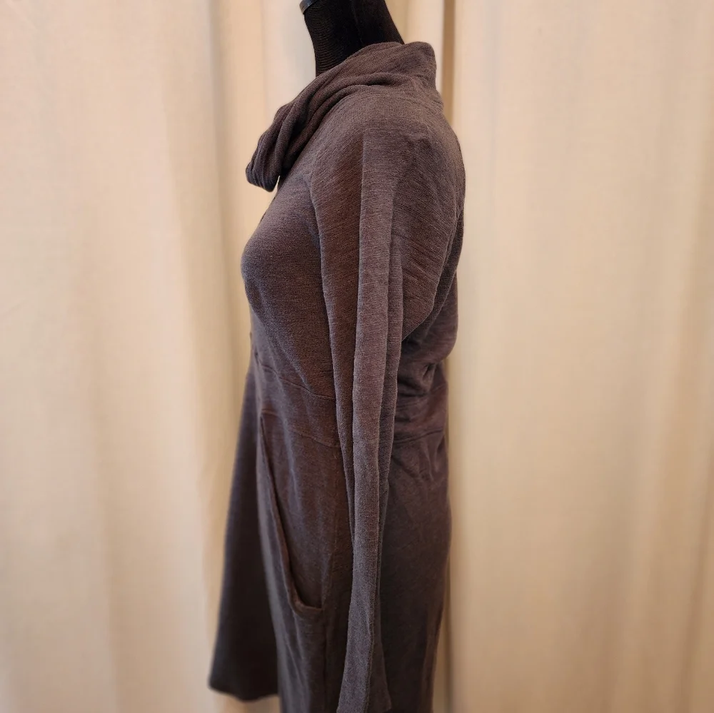 Lucy Cowl Neck Sweatshirt Dress color Grey size S - Picture 4 of 8